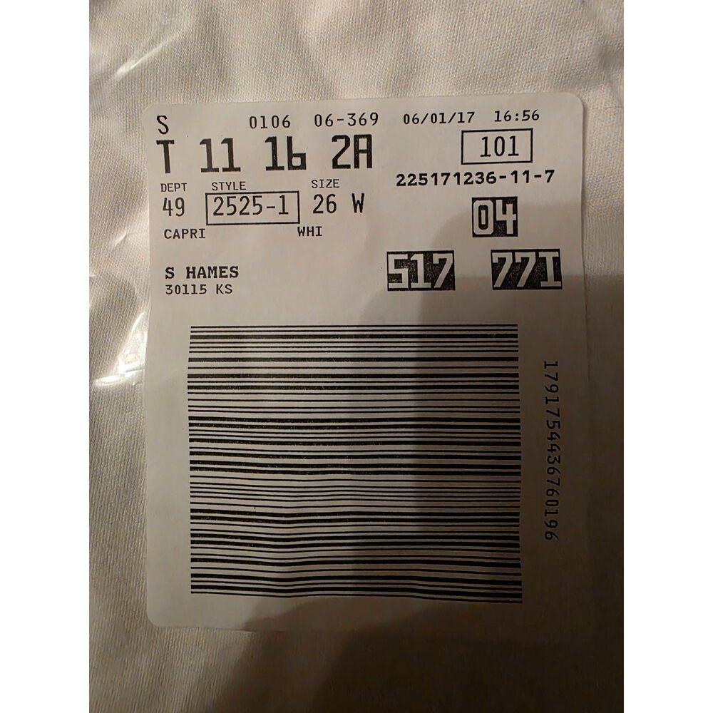 Woman  Within White Capri size 26 - Picture 5 of 9